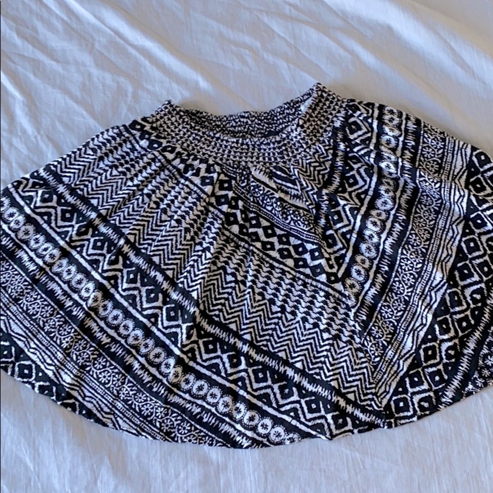 Black and white skirt